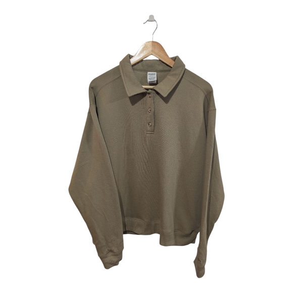 PINK Victoria's Secret Polo Long Sleeve Sweatshirt With Pockets Size XL - Picture 3 of 11